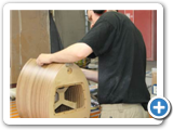 magico cabinat @ horslet factory being made.