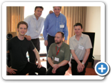 Hans Ole Vitus in Germany with friends - centre